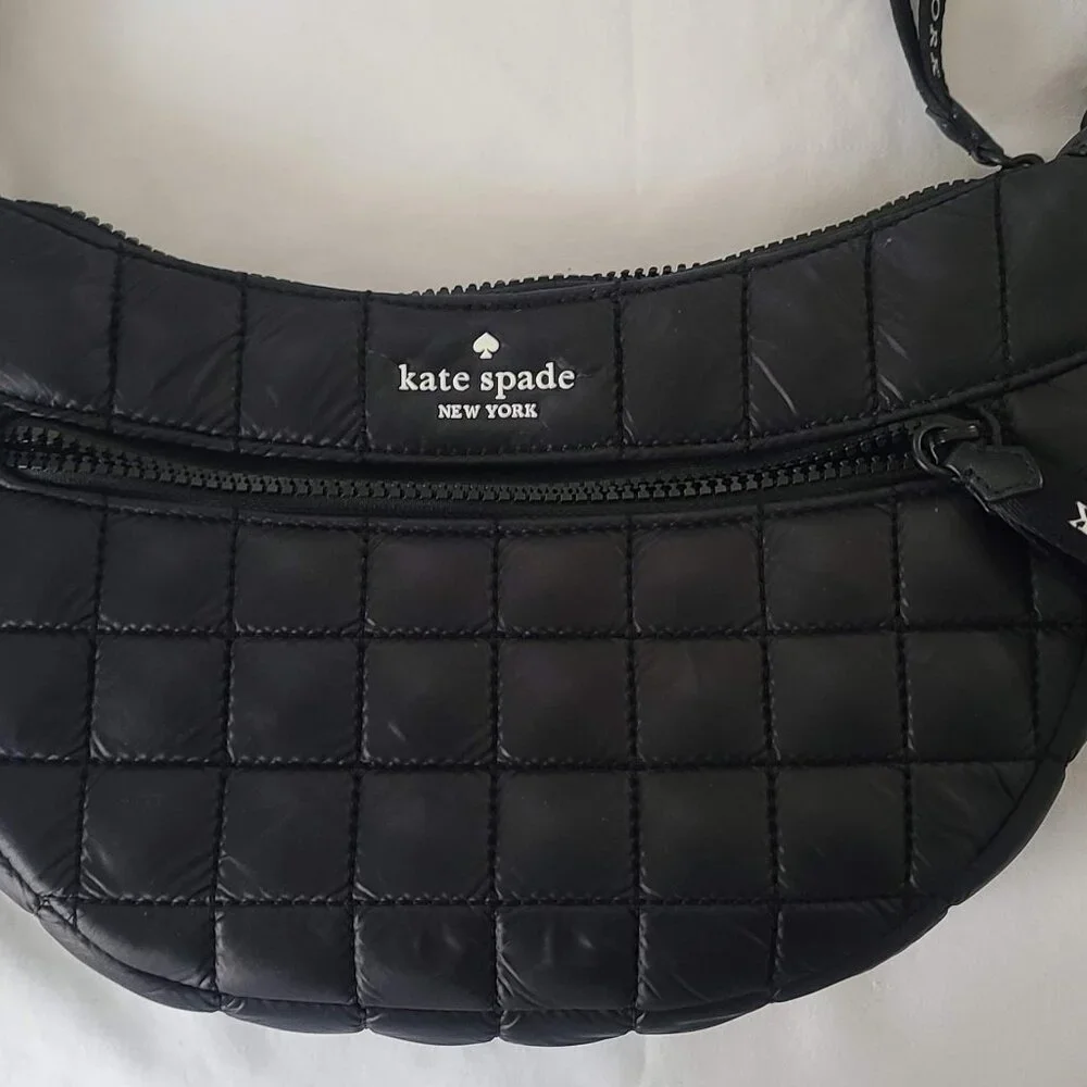 kate spade black quilted crossbody bag - Picture 2 of 5